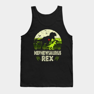 Nephewsaurus T Rex Dinosaur Nephew Saurus Family Matching Tank Top